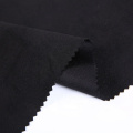 Polyester Spandex Faux Stretch Micro Suede en cuir en cuir noir